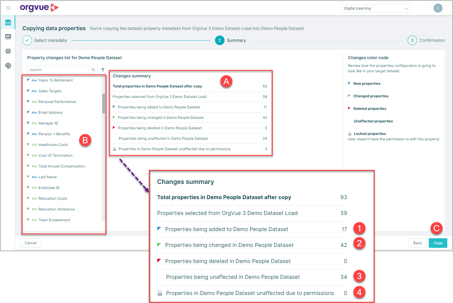Dataset Metadata | Orgvue Settings User Guide