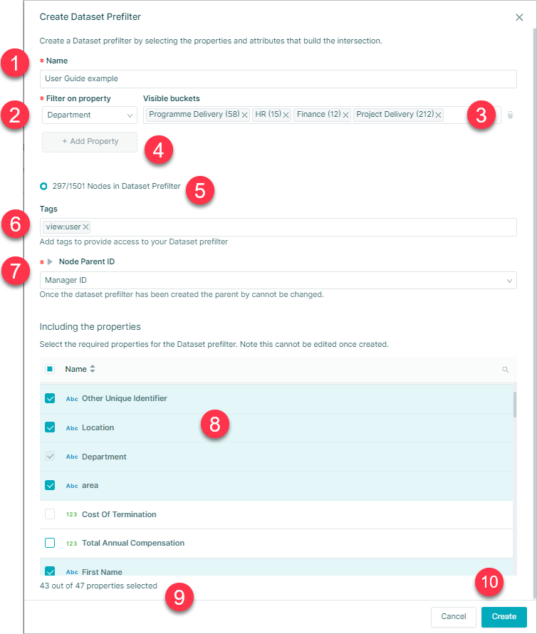 Dataset Metadata | Orgvue Settings User Guide