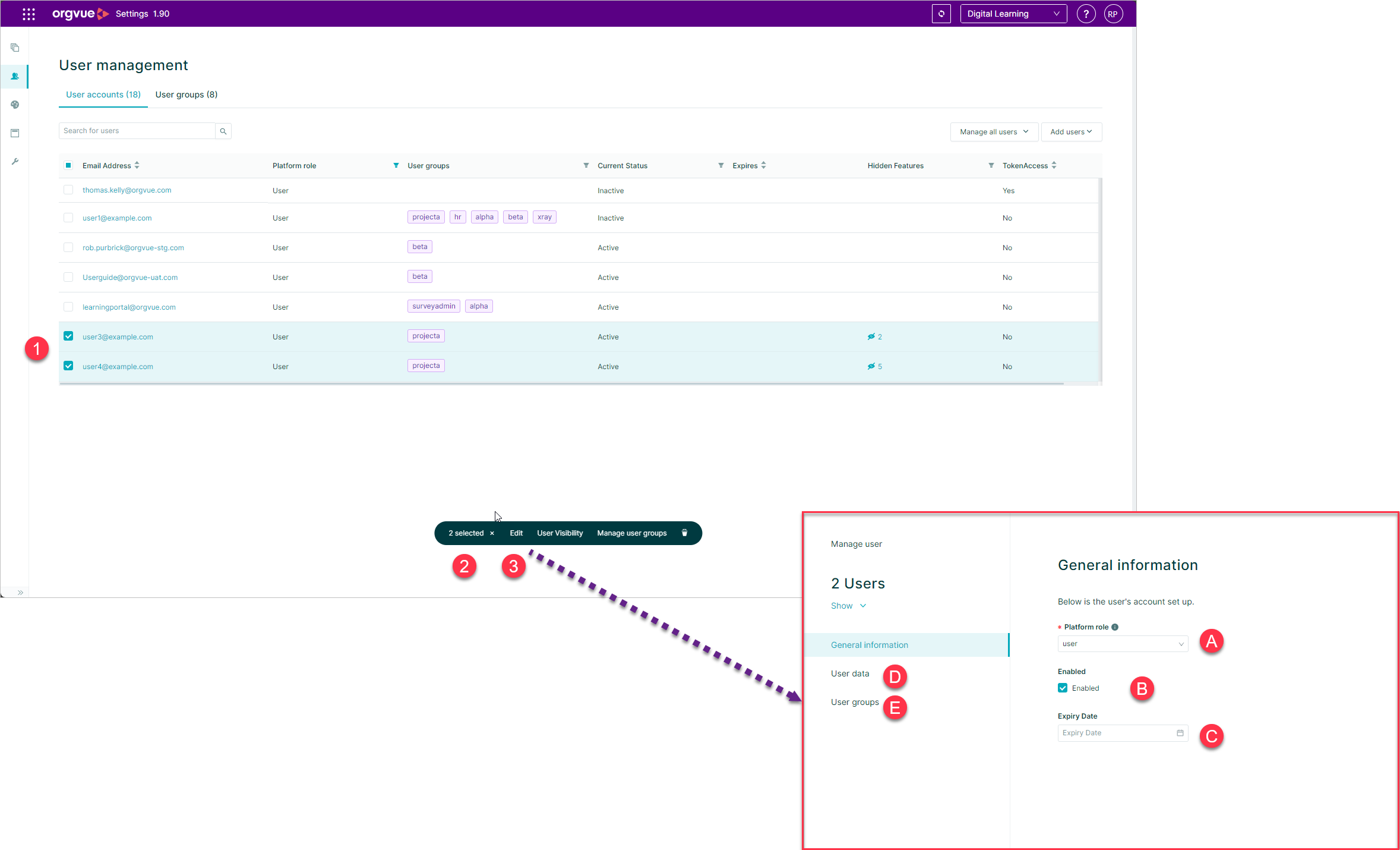 User Management | Orgvue Settings User Guide