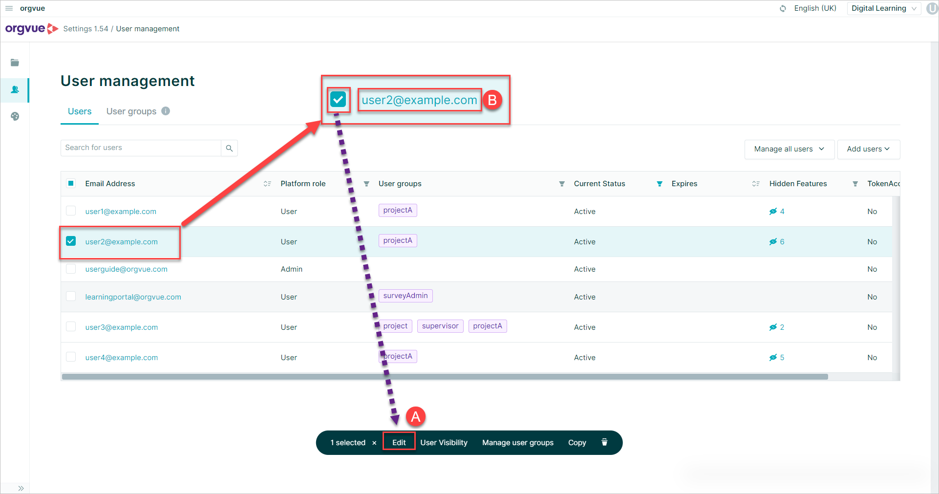 User Management | Orgvue Settings User Guide