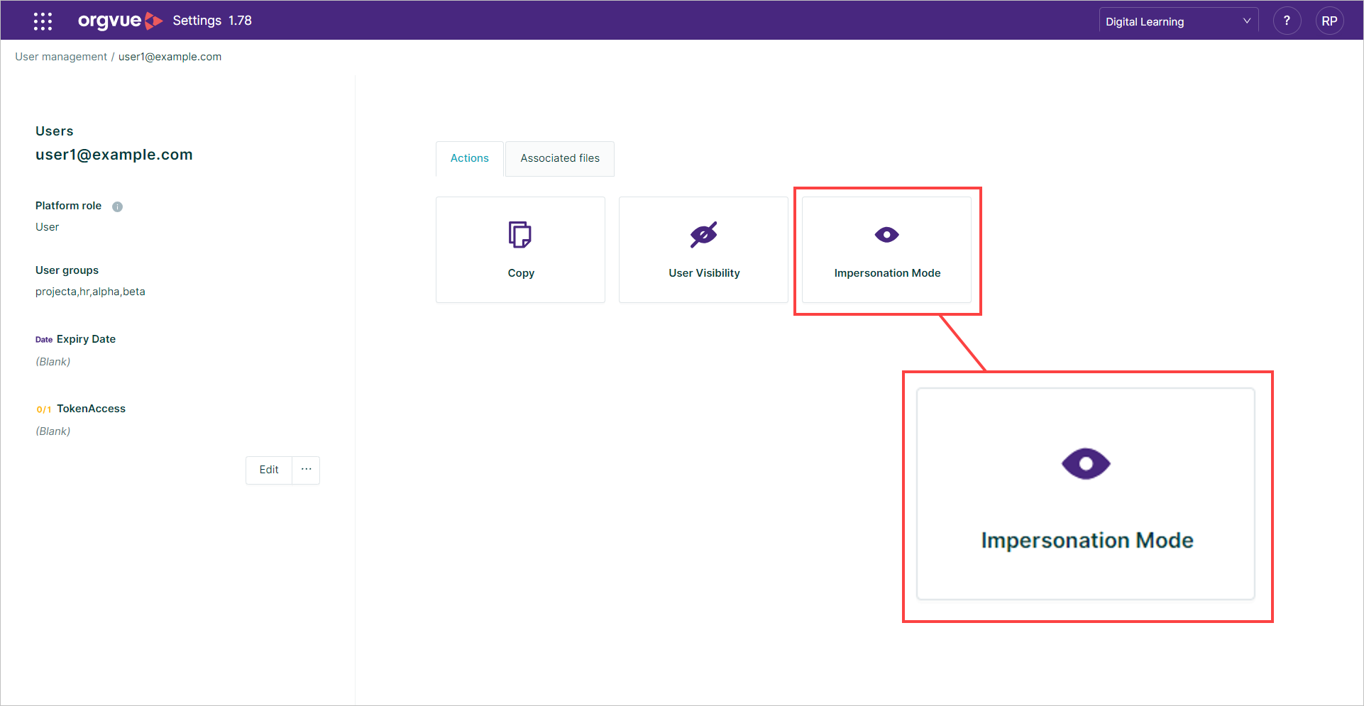User Management | Orgvue Settings User Guide