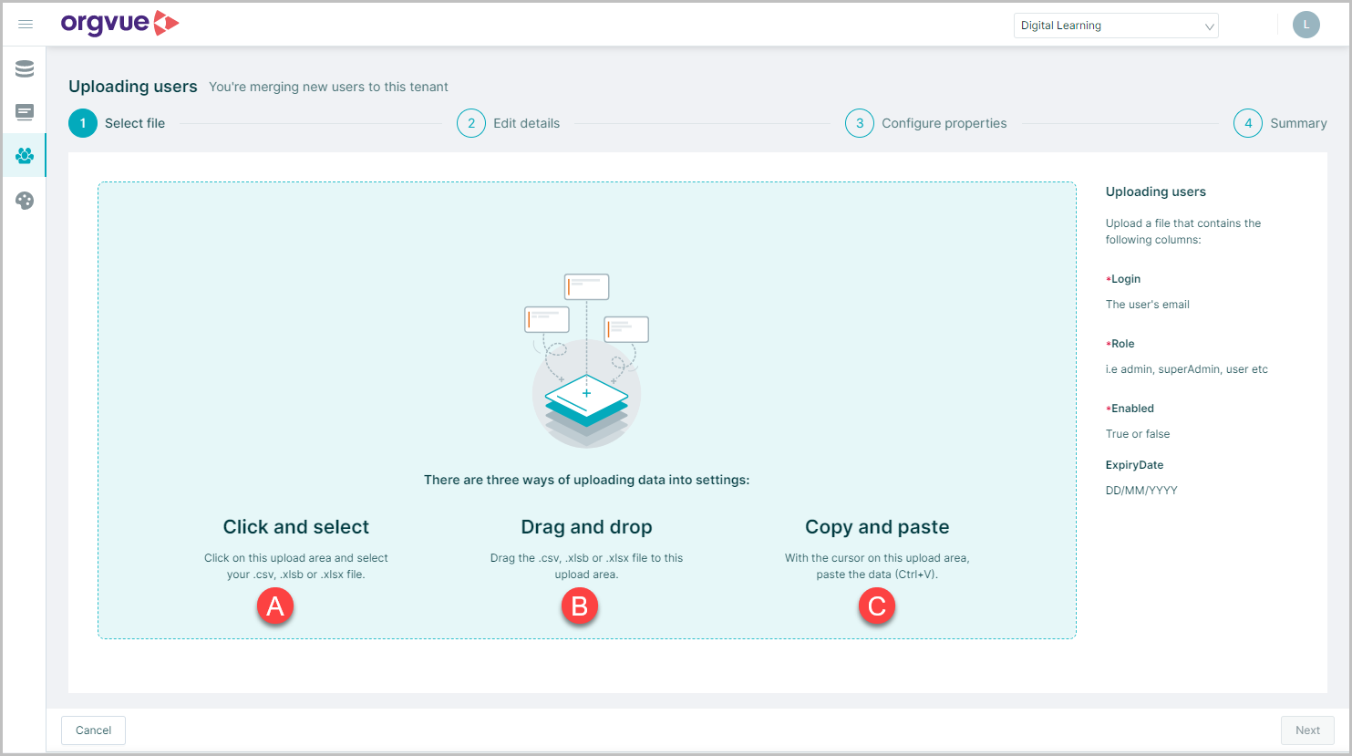 User Management | Orgvue Settings User Guide