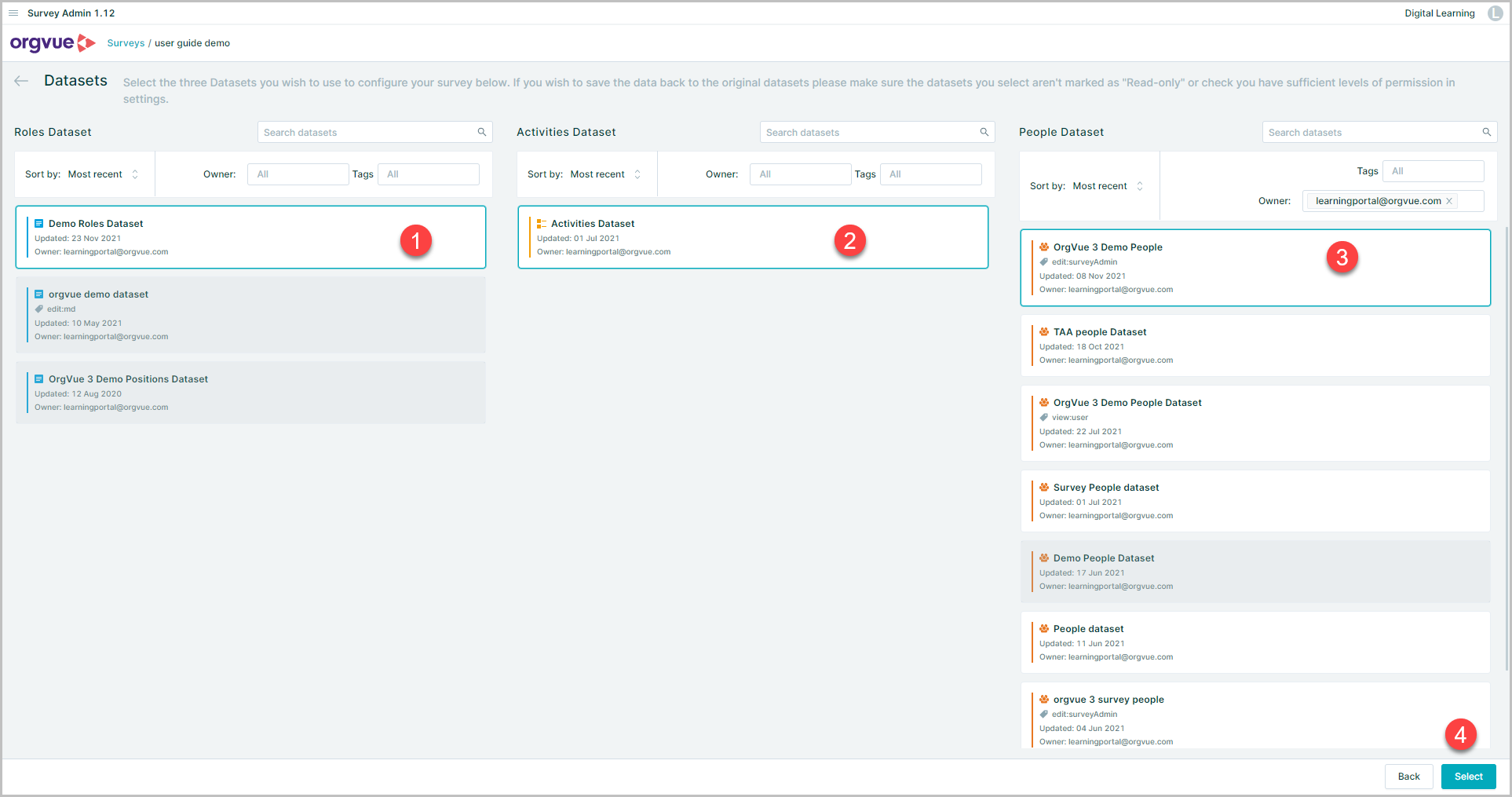 3.2 Set Up | Orgvue Survey Admin User Guide