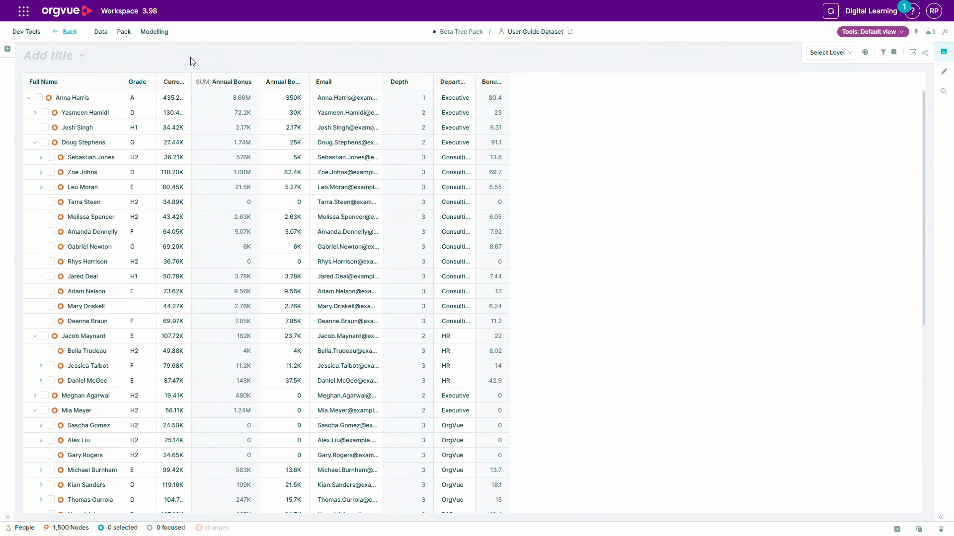 Worksheet Slide | Workspace User Guide