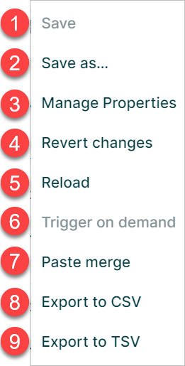 Menu Bar | Workspace User Guide