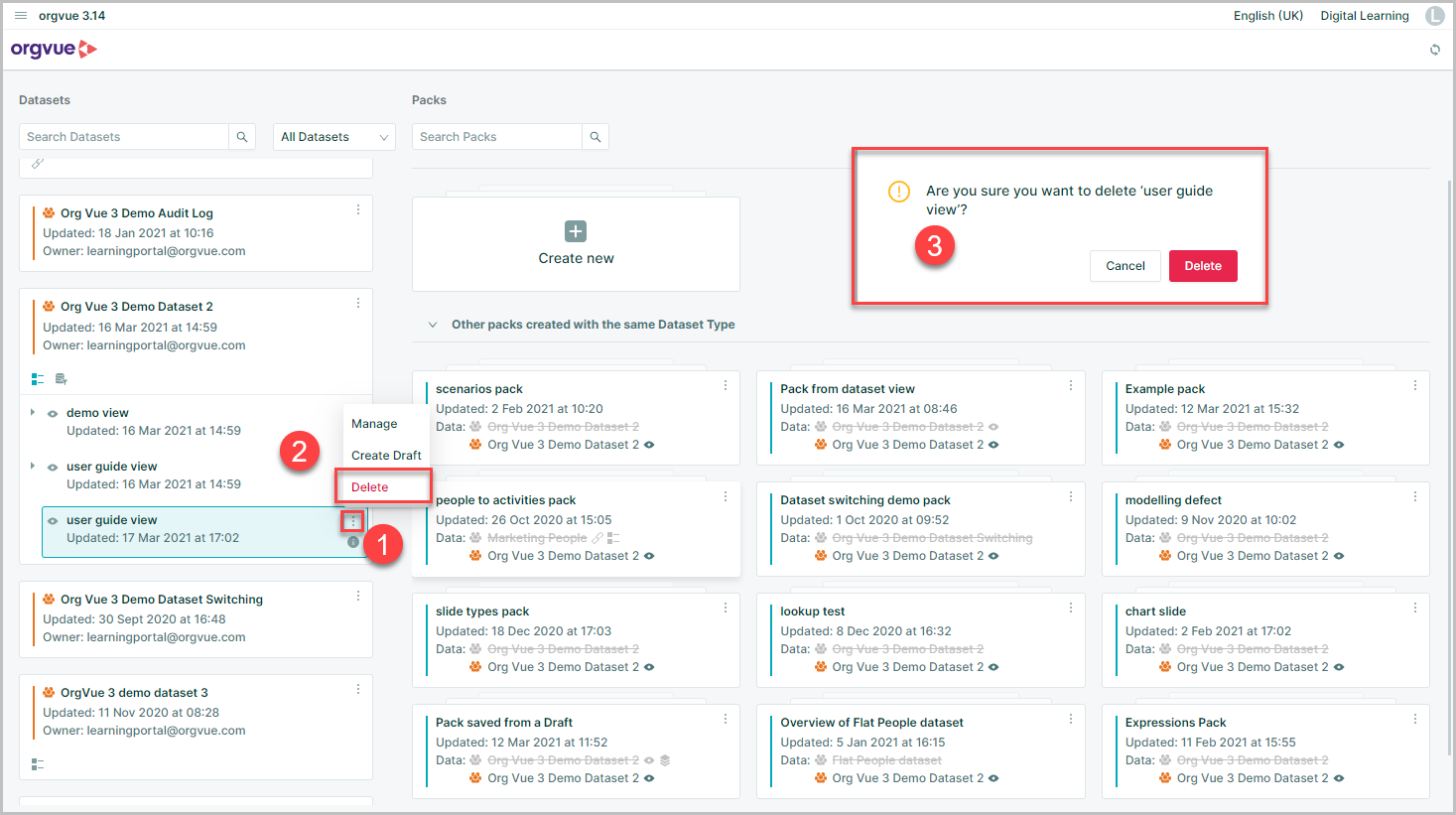 Views and Drafts | Workspace User Guide