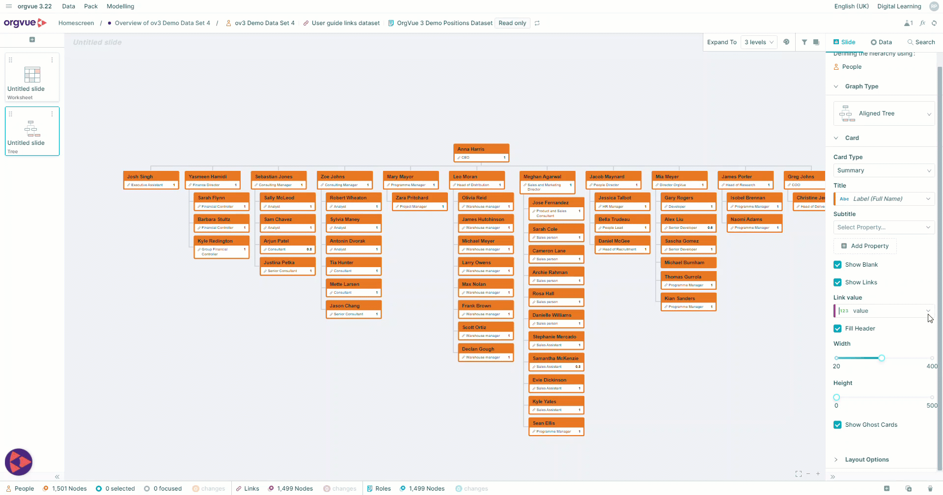 Tree Slide | Workspace User Guide