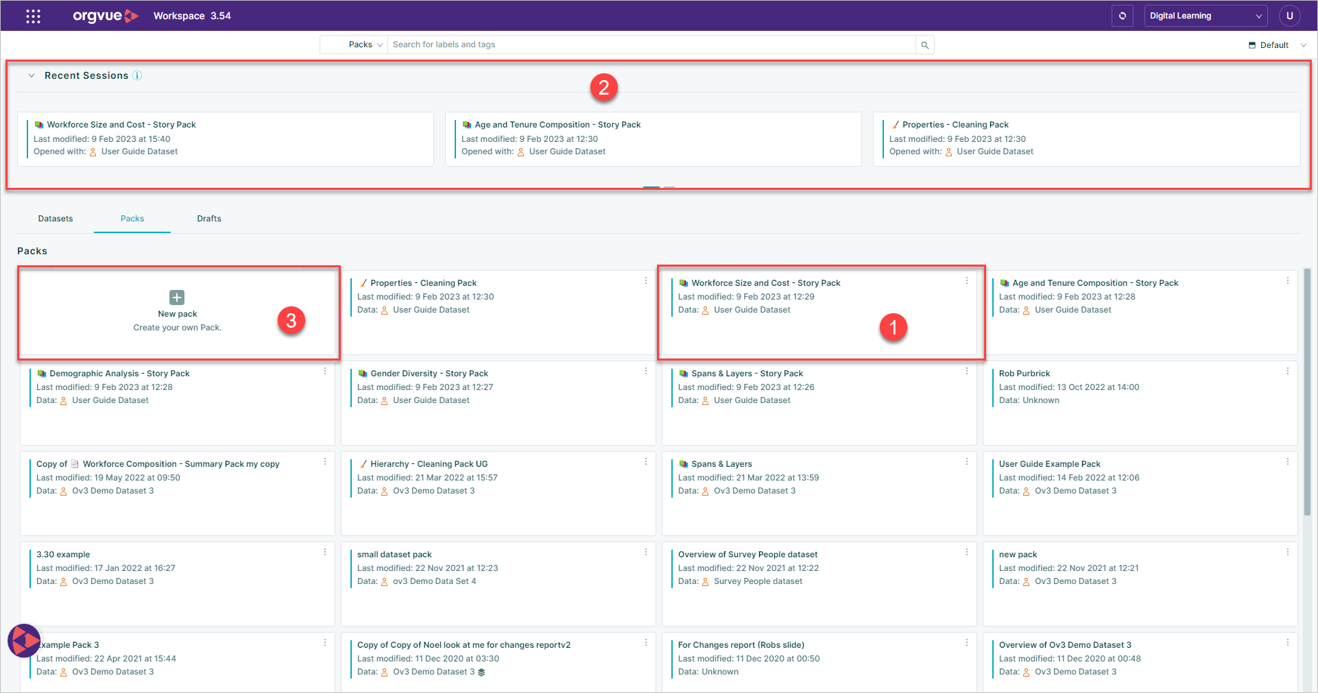 Landing Page | Workspace User Guide