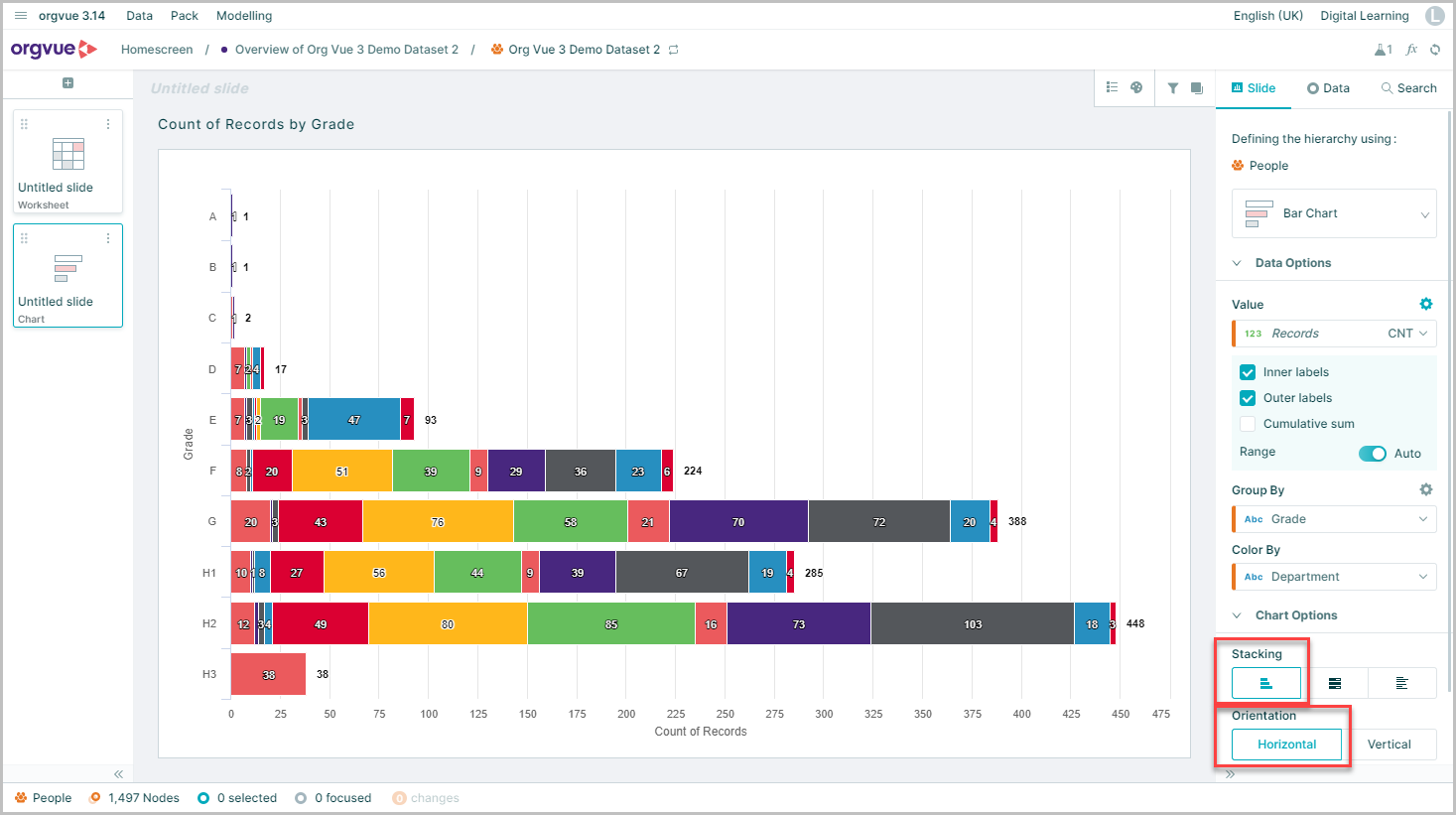 Chart Slide | Workspace User Guide