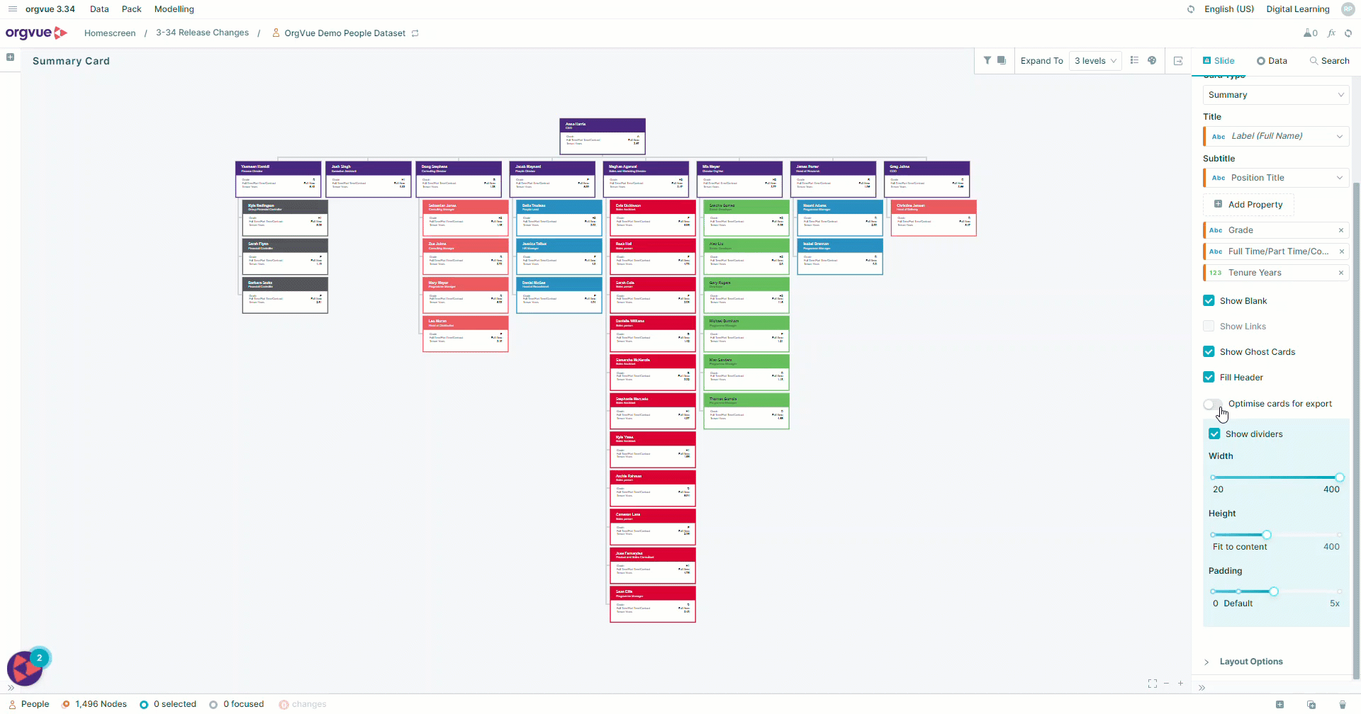 Tree Slide | Workspace User Guide