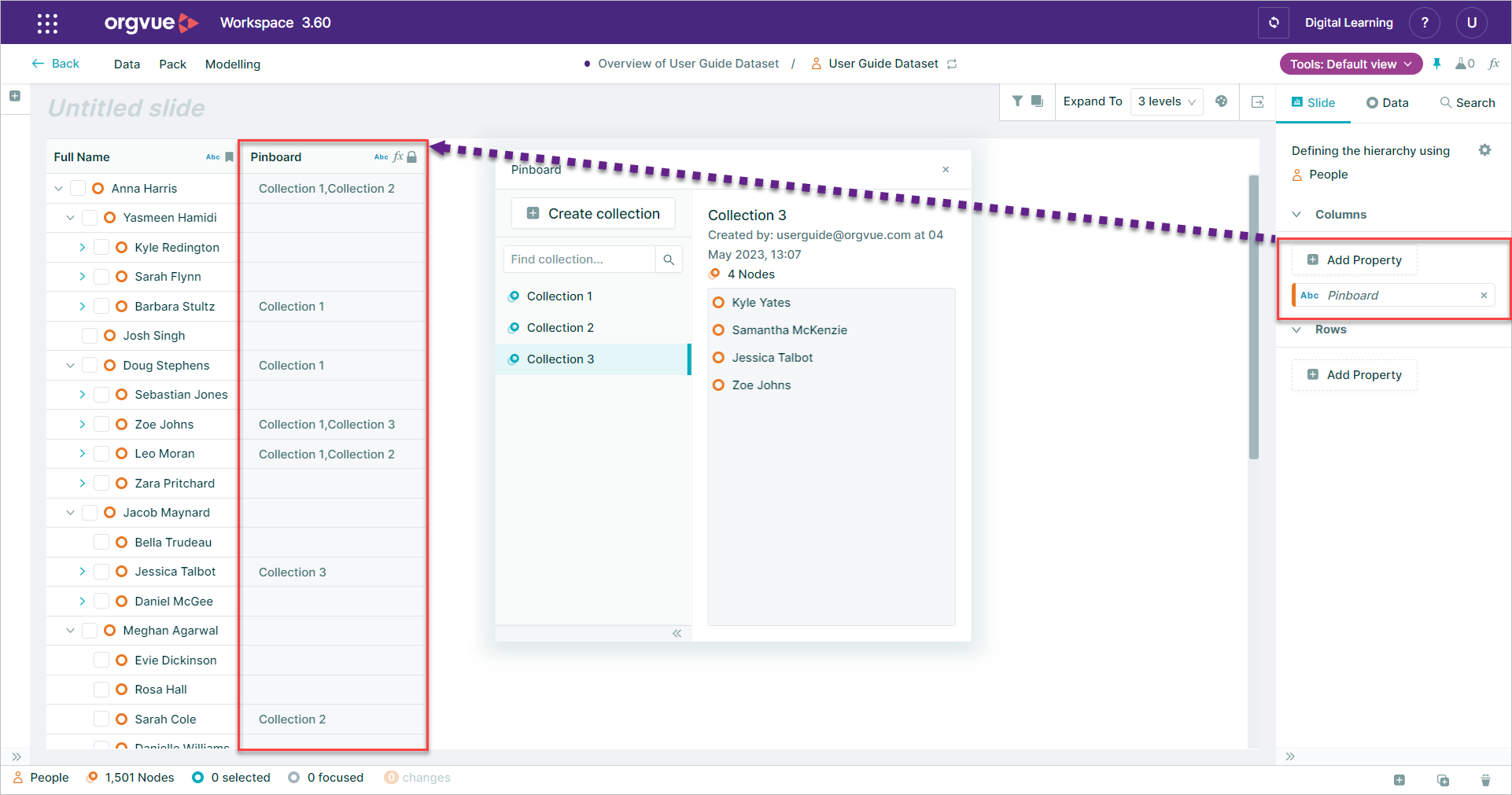 Pinboard | Workspace User Guide